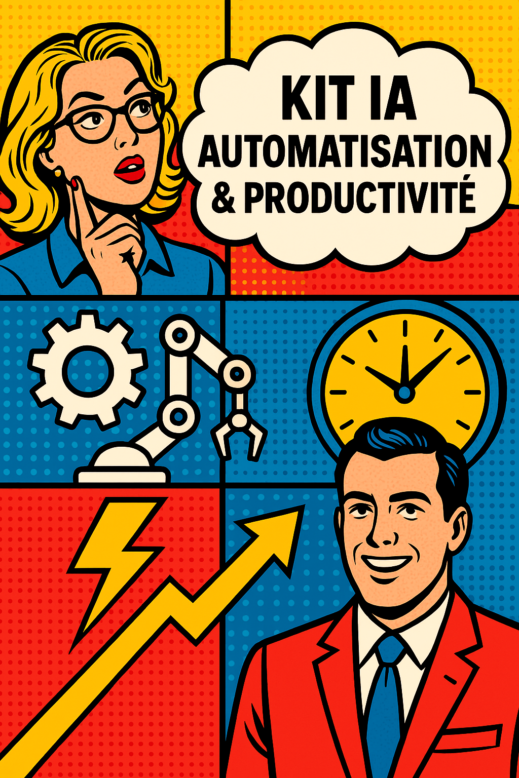 Illustration du Kit IA Automatisation & Productivité pour indépendants et PME – LetsGoIA